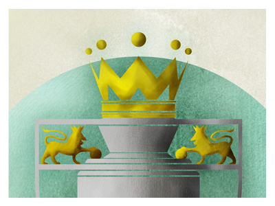 Premiership Trophy football illustration premiership soccer trophy