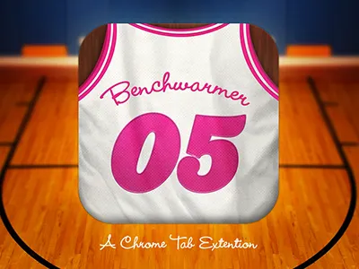 Benchwarmer Icon api app basketball benchwarmer chrome css dribbble google html icon icons illustrator jersey web