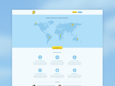 Wordpress Landing Page branding logo logo design network social social network ui ux website wordpress
