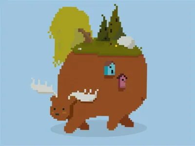 An Adventure III illustration illustrator photoshop pixelart short story texture