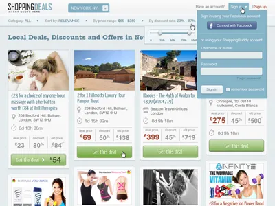 Masonry bricks inspired - deal website blue clean deals green modern pastel colors website