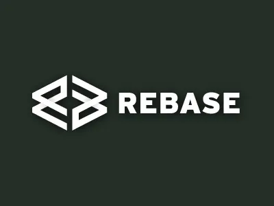 Rebase Logo Update V2 logo design portfolio typemark typography wordmark