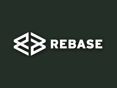 Rebase Logo Update V2 logo design portfolio typemark typography wordmark