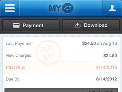 ADT iPhone Payment fireworks iphone responsive security
