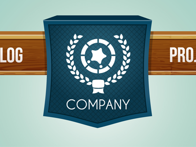 Wood header menu element menu navigation template vector web website wood