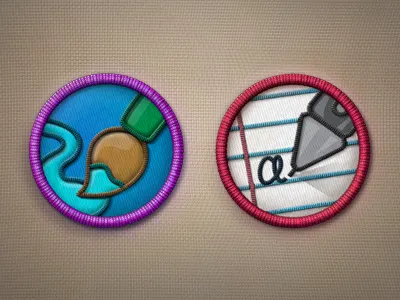 Merit Badges PSD - Part 2 design icon icons merit badges photoshop psd
