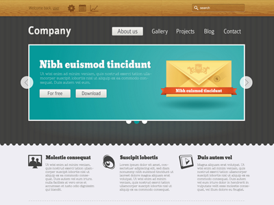 Website vector template template vector web website
