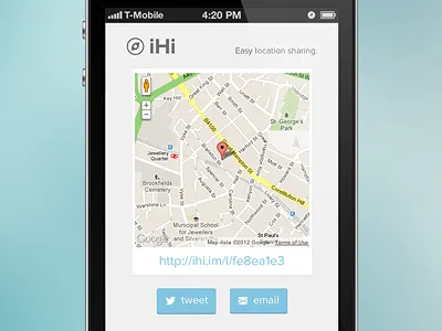 iHi app gps ihi location ui