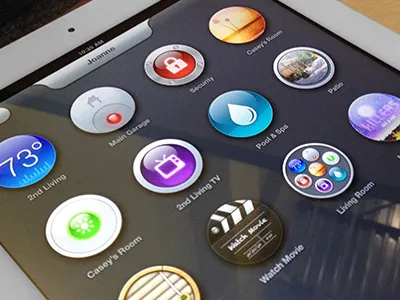 Round app automation control home icons ipad round