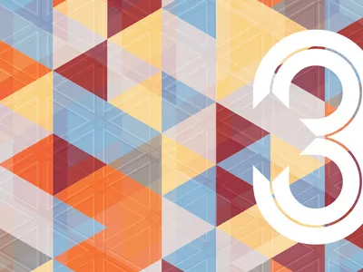 38 38 birthday blue brian white card color geometric illustrator lines maroon numbers orange overlay shapes triangles wife