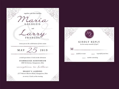 Wedding Invitation Suites design graphic design print typography