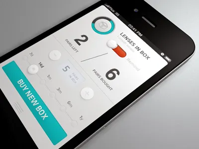 Lenses in box app details lenses selector slider switch toggle