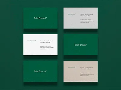 Taller Forestal business cards branding business card business cards card clean design futurist illustration logo minimal minimalist modernist presentation cards visitation cards