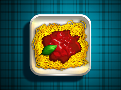 SpaghettiOS app basil basilico food icon ios italia pasta spaghetti spaghetti al pomodoro sugo table