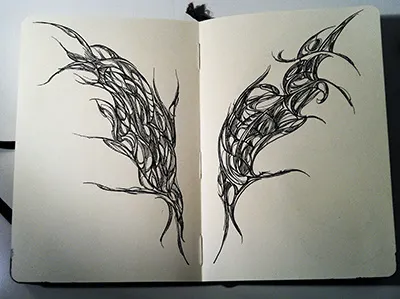 Drawing #23 drawing illustration moleskine rotring