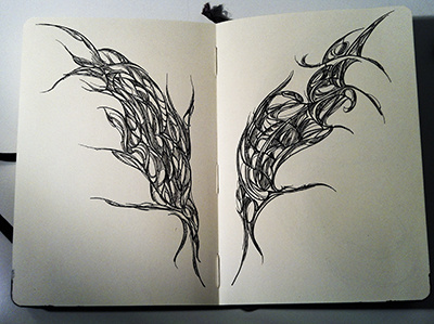 Drawing #23 drawing illustration moleskine rotring