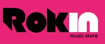 Rokin logo music pink rock rok store tunes