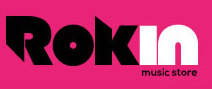 Rokin logo music pink rock rok store tunes