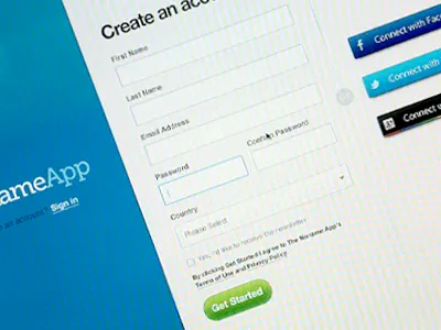 Create an account. blue clouds education english form learning sign up signup social