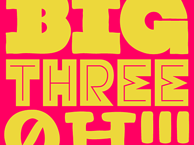 Erica Contreras 30th birthday poster typography