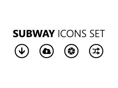 Subway icons metro pixel perfect windows 8 windows phone