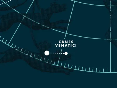 Star Chart canes venatici chart constellations stars