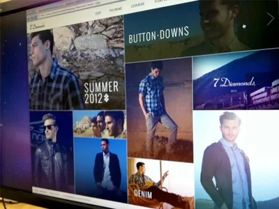 7diamonds 7 diamonds web clothing color design fashion homepage html5 lifestyle men menswear parallax photography responsive sexy style type