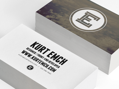 Personal Business Card biz biz card branding business card card e franchise lost type print slab