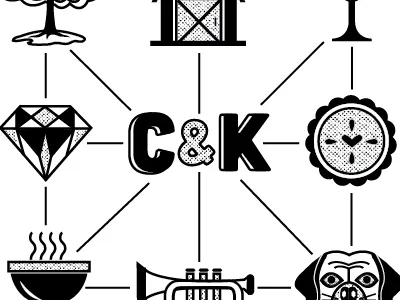 Wedding Icons bbq black and white diamond icons illustration pie puggle trumpet
