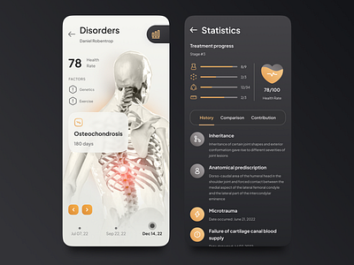 App for doctors (concept) 3dmodel datavisualization doctor health humanbody medical medicine mobile