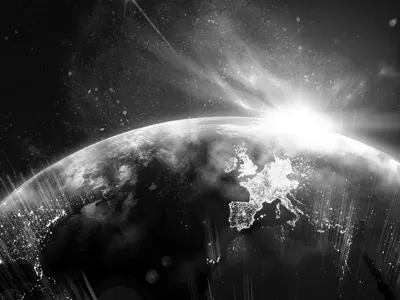 Data Visualisation data earth space typography visualisation