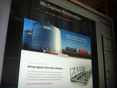 Agri-Industrial Site agriculture homepage industrial manufacturing web website