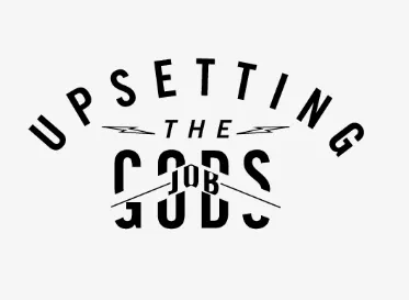 Angry Job Gods black and white trade gothic type