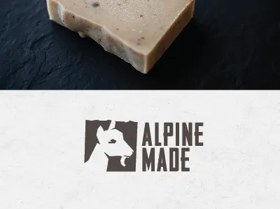 Alpine Made - Final Version goat icon logo milk photography product soap