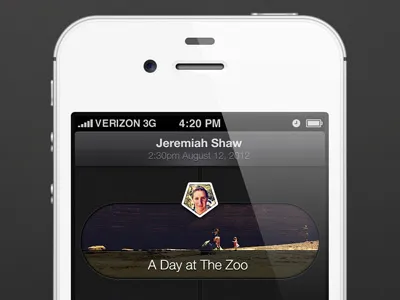 New Feed Concept avatar feed icon ios iphone jeremiah mobile retina timeline title top bar white window