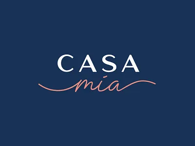 Casa Mia brand branding casa design graphic design home identity illustration linens logo towels