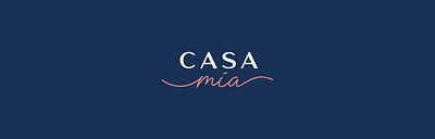 Casa Mia brand branding casa design graphic design home identity illustration linens logo towels