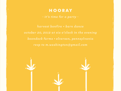 Harvest Time Invitation