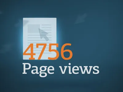 Pageviews animation draft motion graphics
