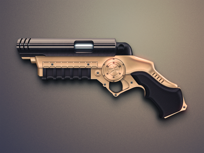 Dribbble Grapple Gun batman celegorm china copper dark dribbble game grapple grappling gun hook icon metal pistol screw screws weapon