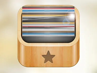 Music Store App Icon app icon ios music record vinyl