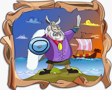 Republic of JackD cartoon illustration sea ship vikings
