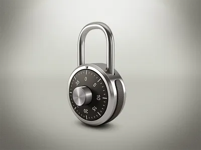 Combination Lock 3d anisotropy combination combination lock leather lock metal reflection