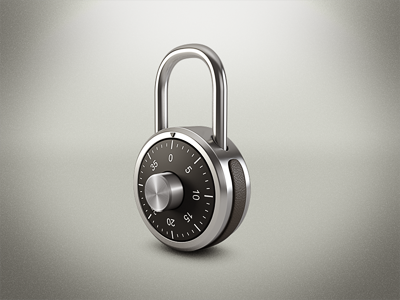 Combination Lock 3d anisotropy combination combination lock leather lock metal reflection