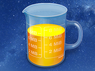 Menial: Filler Icon app beaker blue glass icon menial osx retina transparent