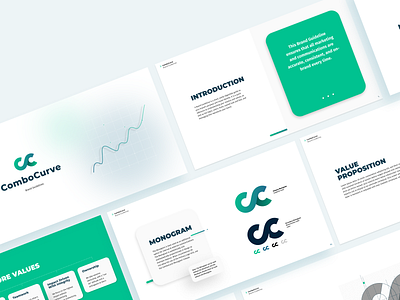 ComboCurve Brand Guideline brand design brand identity brand identity design branding branding design corporate branding glassmorphism grahic design graphic design graphicdesign iconography icons logo minimal minimal branding saas branding