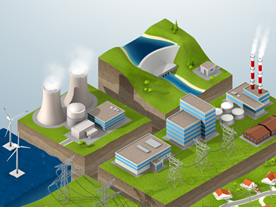 Fournié Grospaud Synerys 3d blender energy isometric