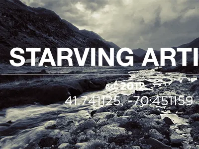 Starving Artist Co. brand design logo photo