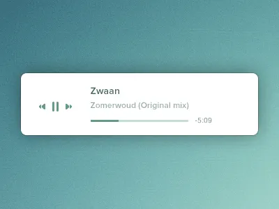 Mini player mini minimal music player simple