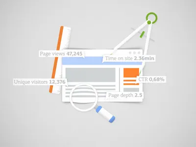 Newscurve Site Analytics analytics animation draft motion graphics web